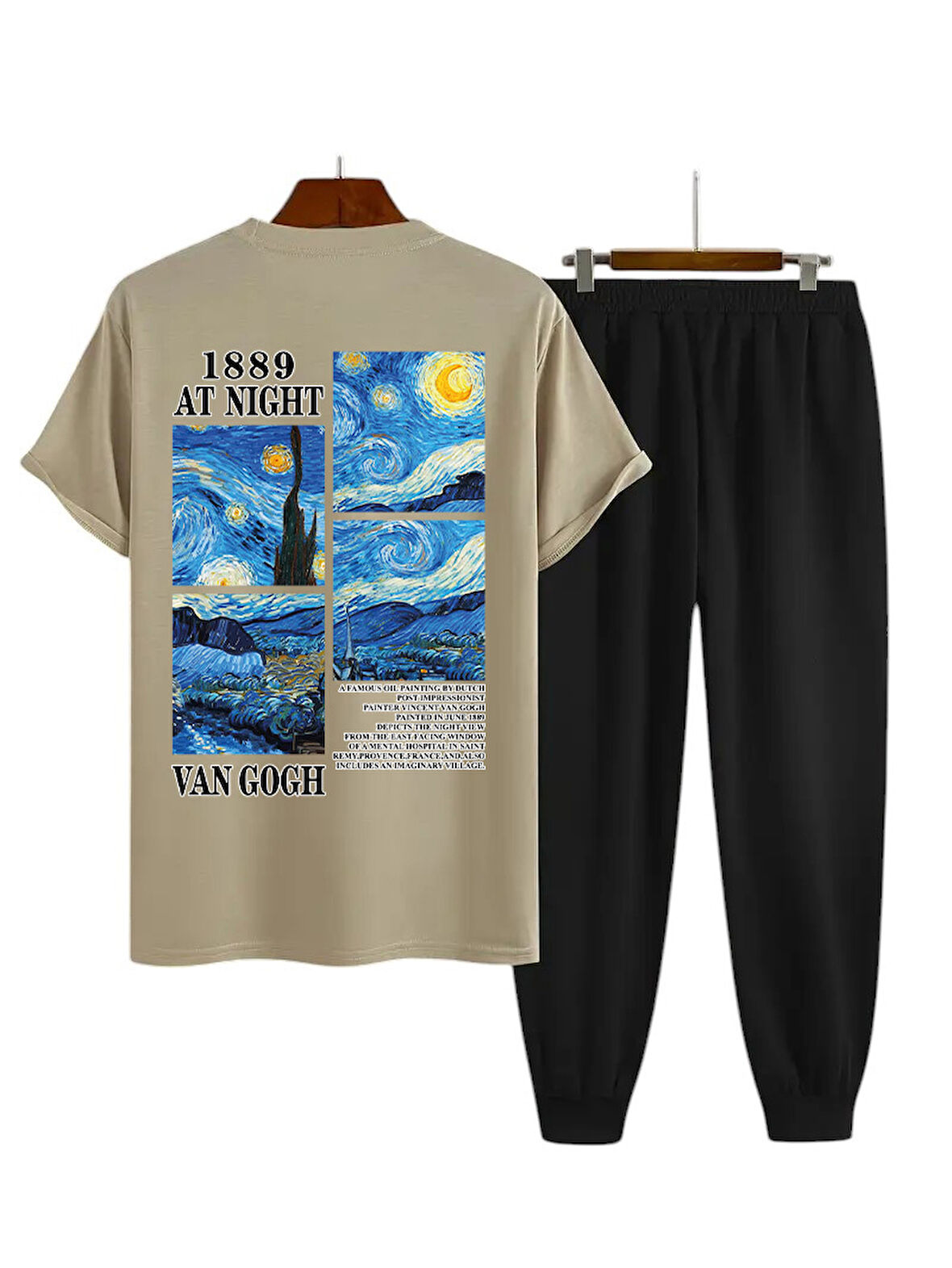 Unisex Vangogh Baskılı Eşofman Takımı