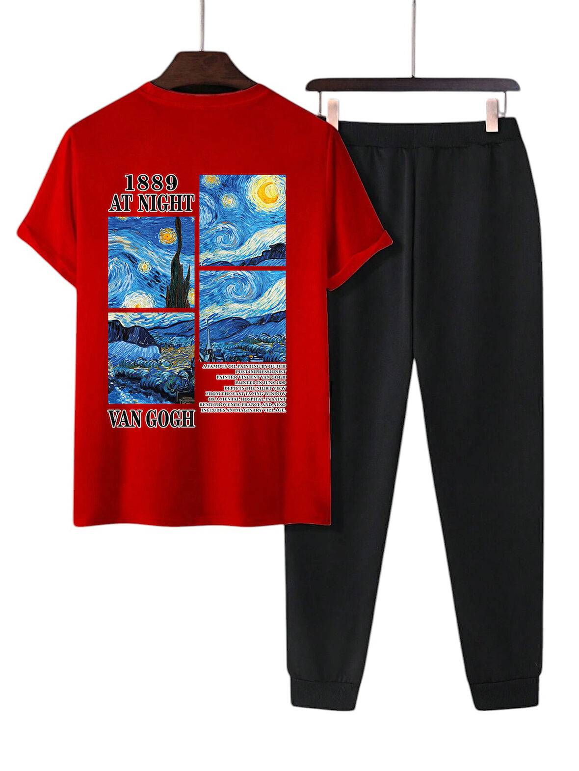 Unisex Vangogh Baskılı Eşofman Takımı