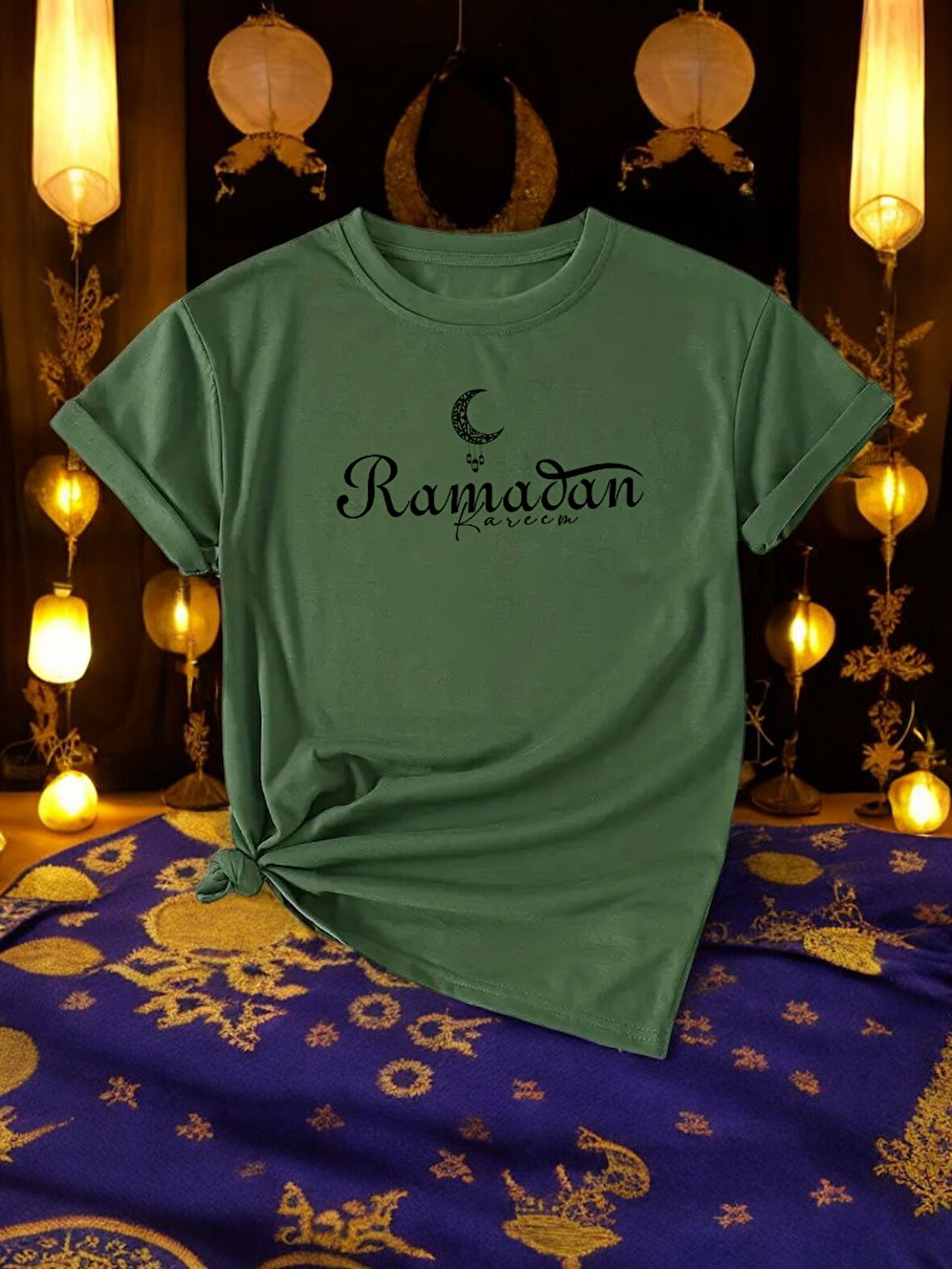Ramadan Kareem Baskılı Tasarım Tshirt