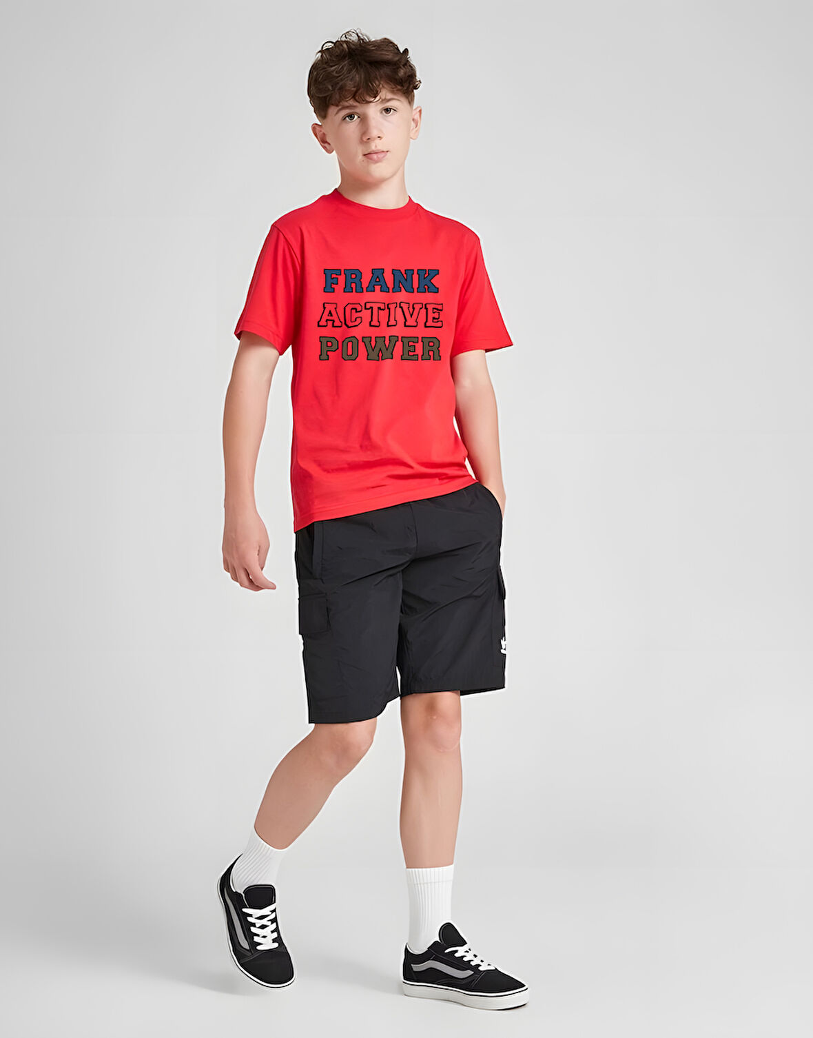 Çocuk Frank Baskılı Pamuklu Tshirt