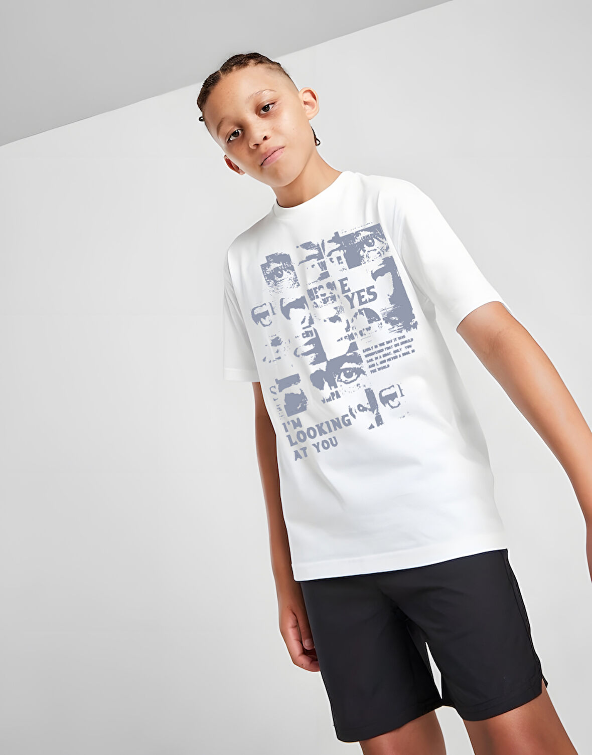 Çocuk I'm Looking At You Baskılı Pamuklu Tshirt