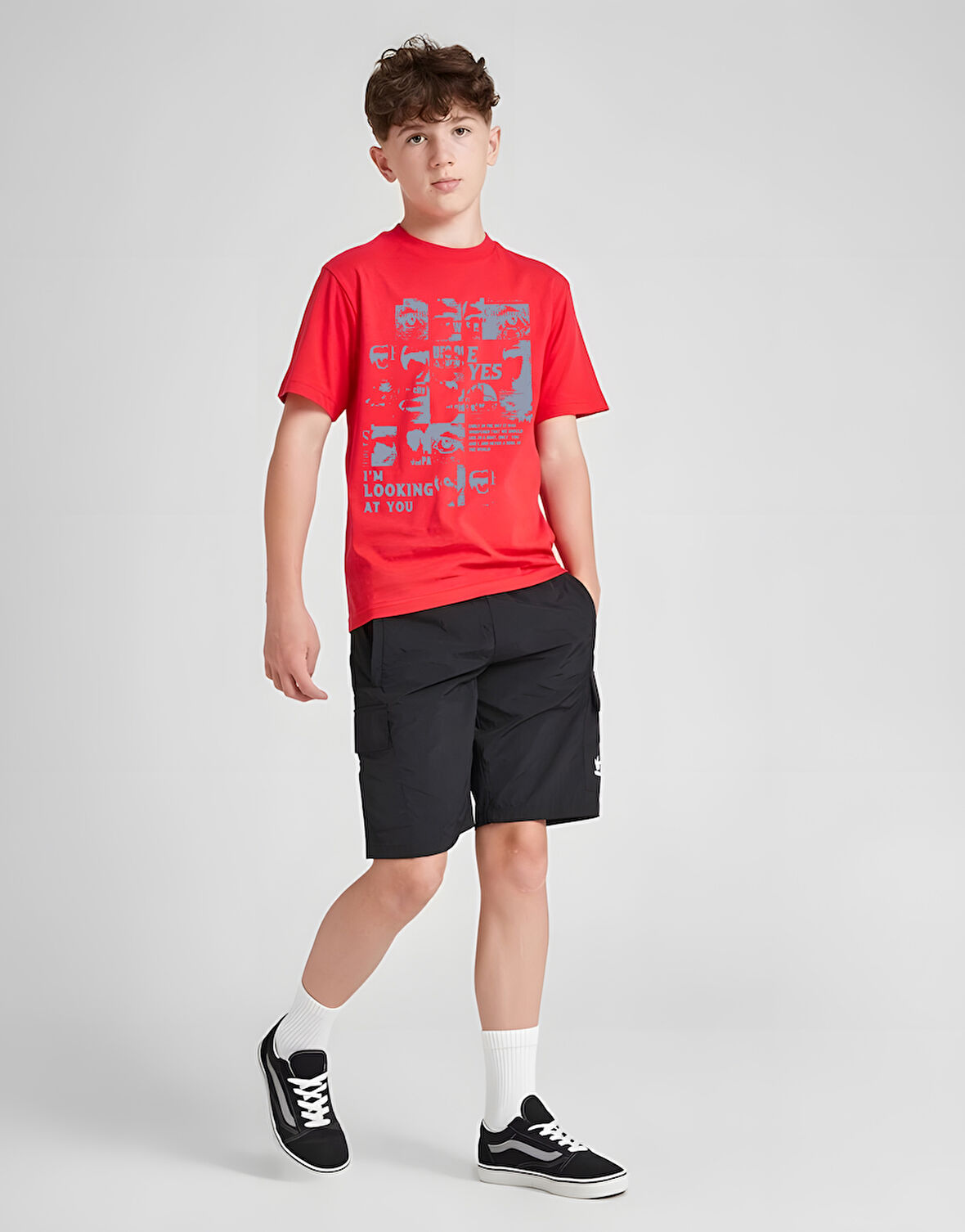 Çocuk I'm Looking At You Baskılı Pamuklu Tshirt