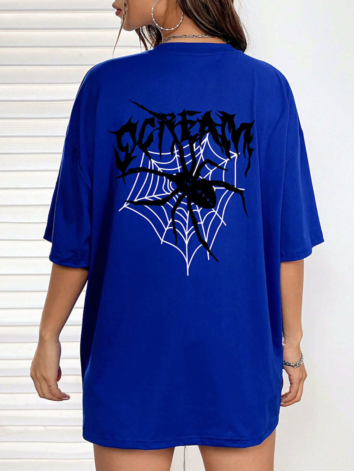 Unisex Scream Baskılı Tasarım Tshirt