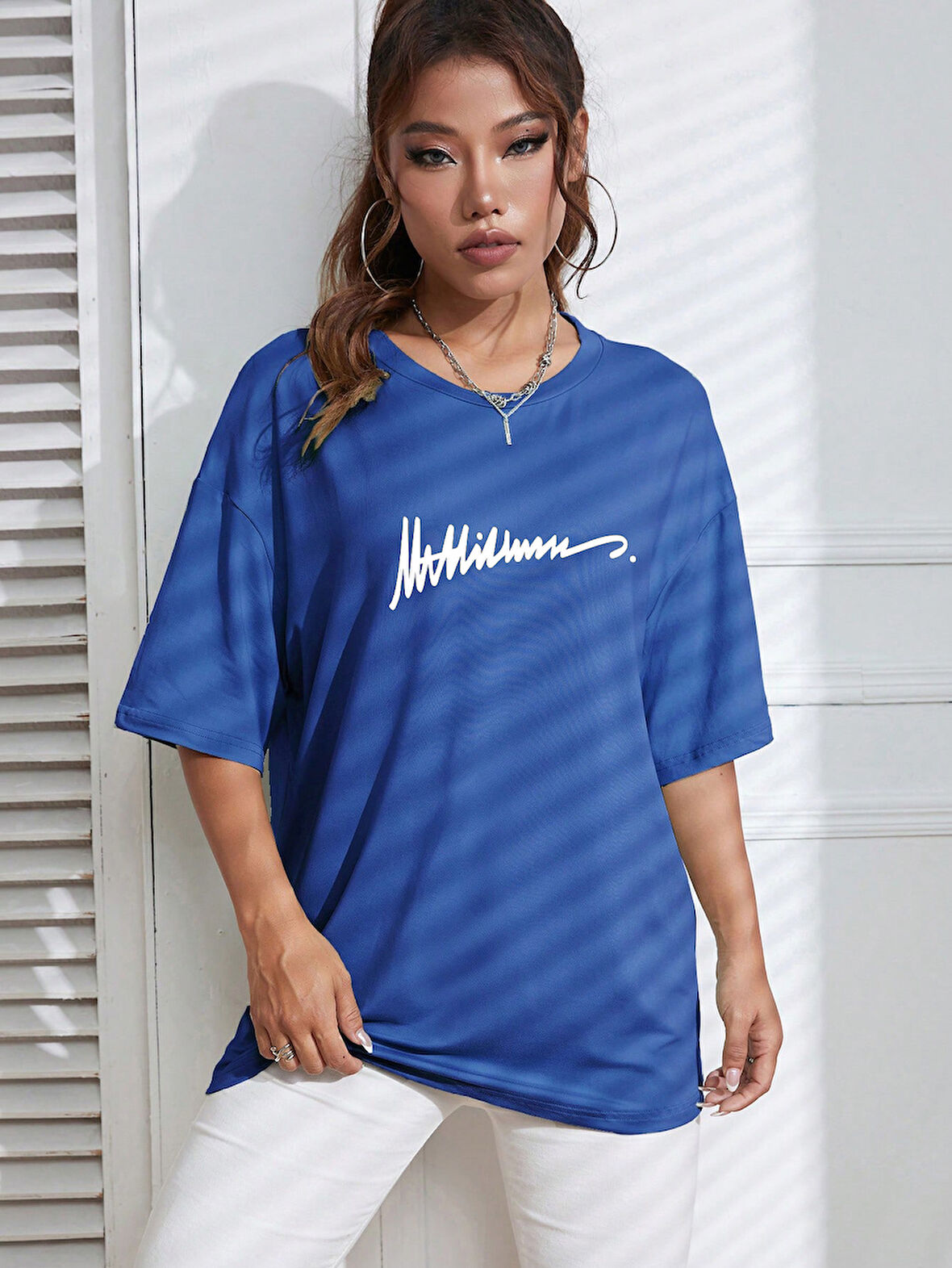 Unisex İmza Baskılı Tasarım Tshirt