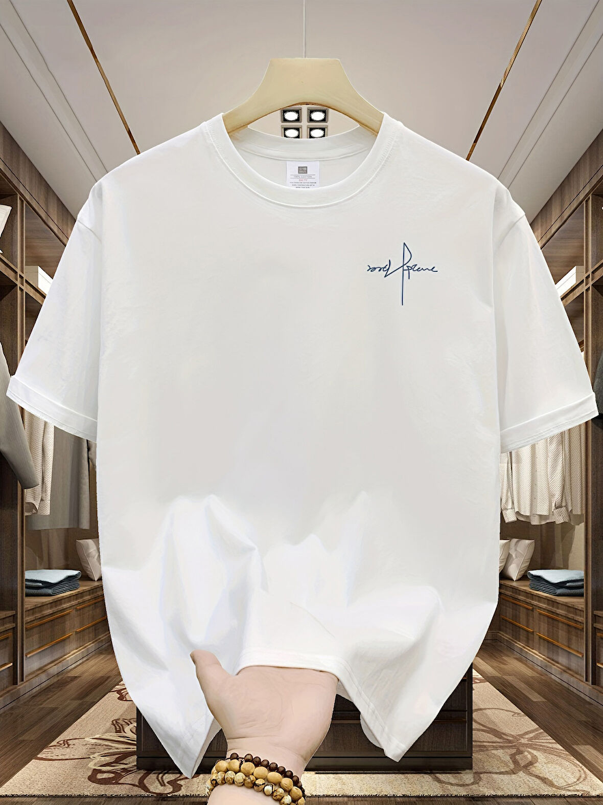 Unisex Grafik Ruhu, İmza Tarzı Tasarım Basklı Tshirt