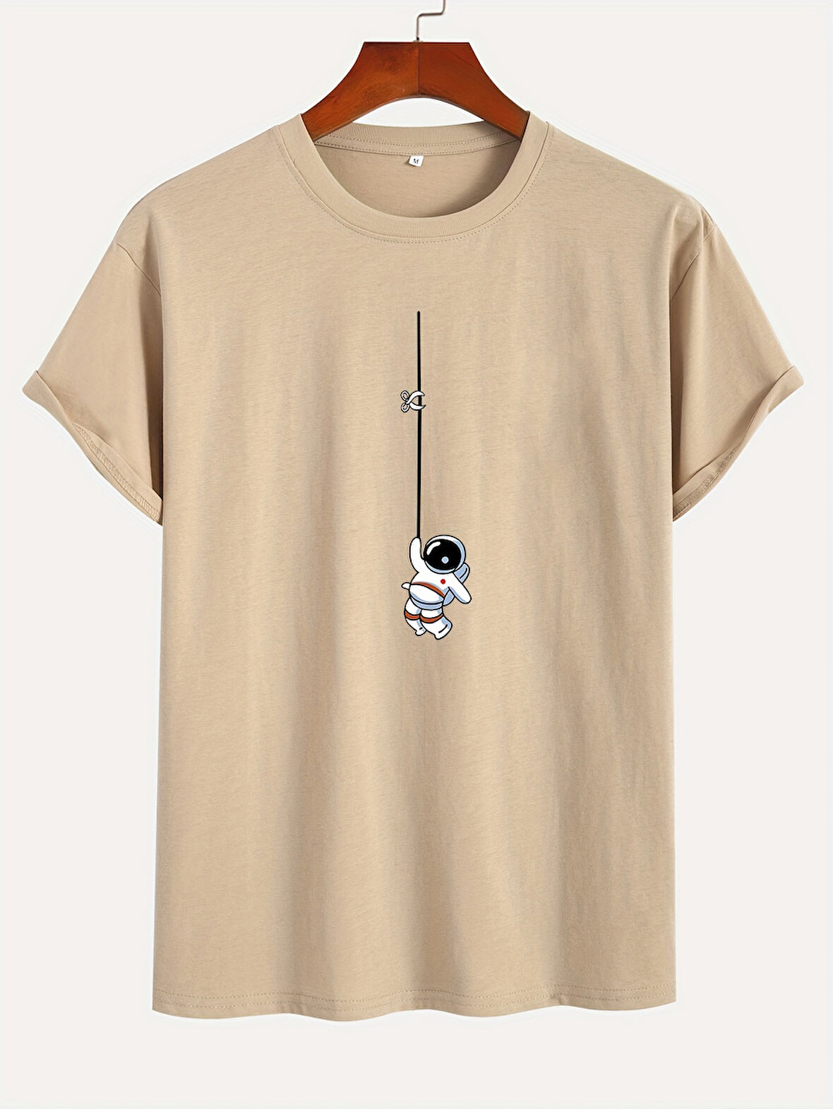 Unisex Mini Astranot Tasarım Basklı Tshirt
