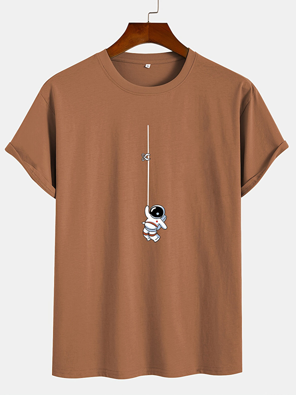 Unisex Mini Astranot Tasarım Basklı Tshirt