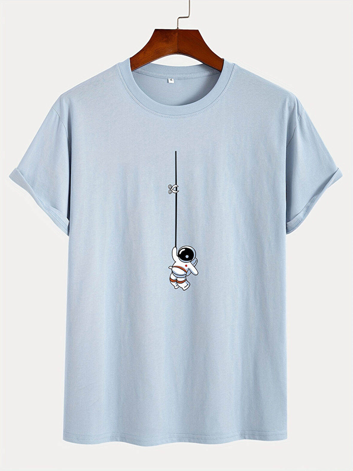 Unisex Mini Astranot Tasarım Basklı Tshirt