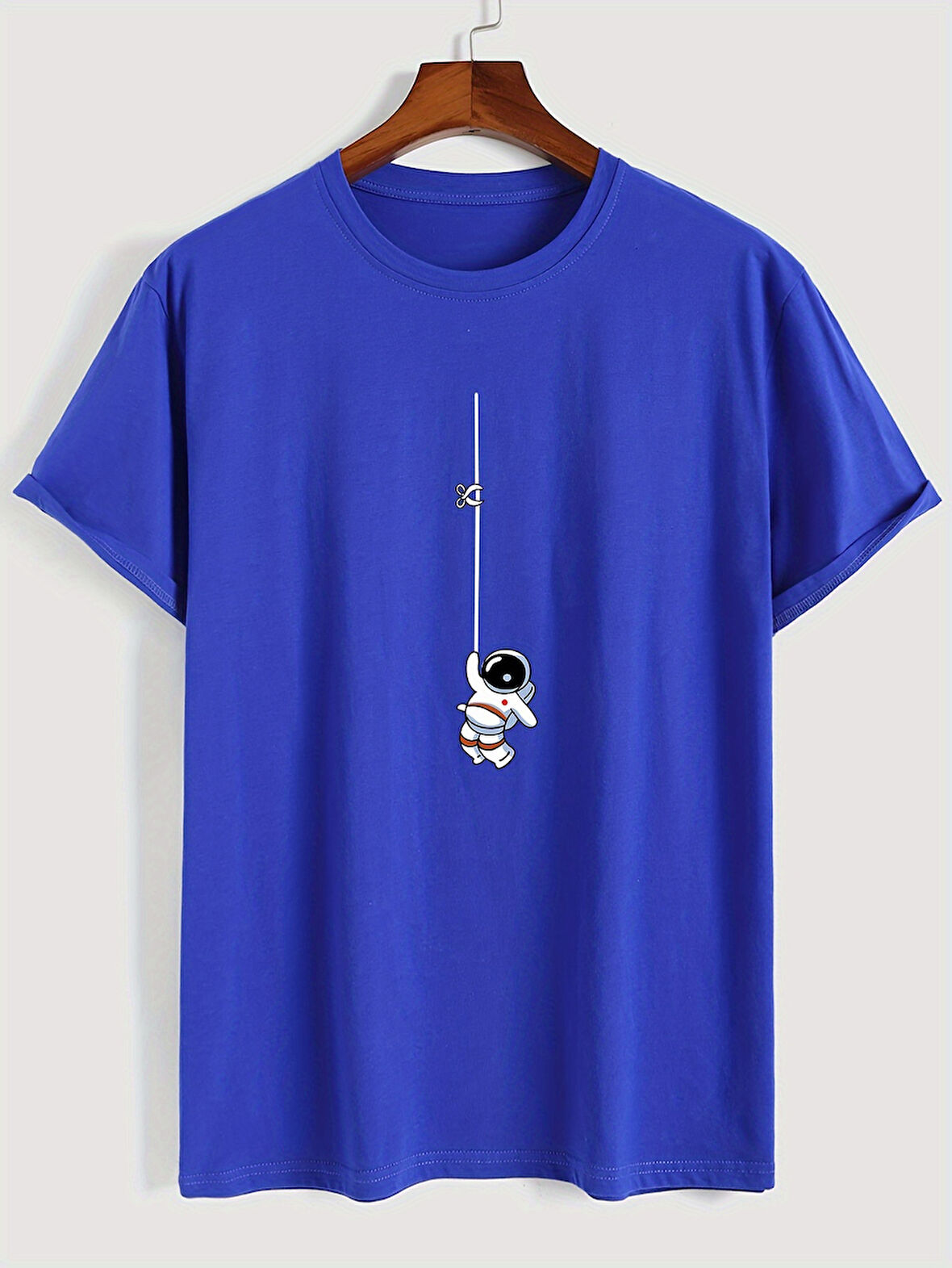 Unisex Mini Astranot Tasarım Basklı Tshirt