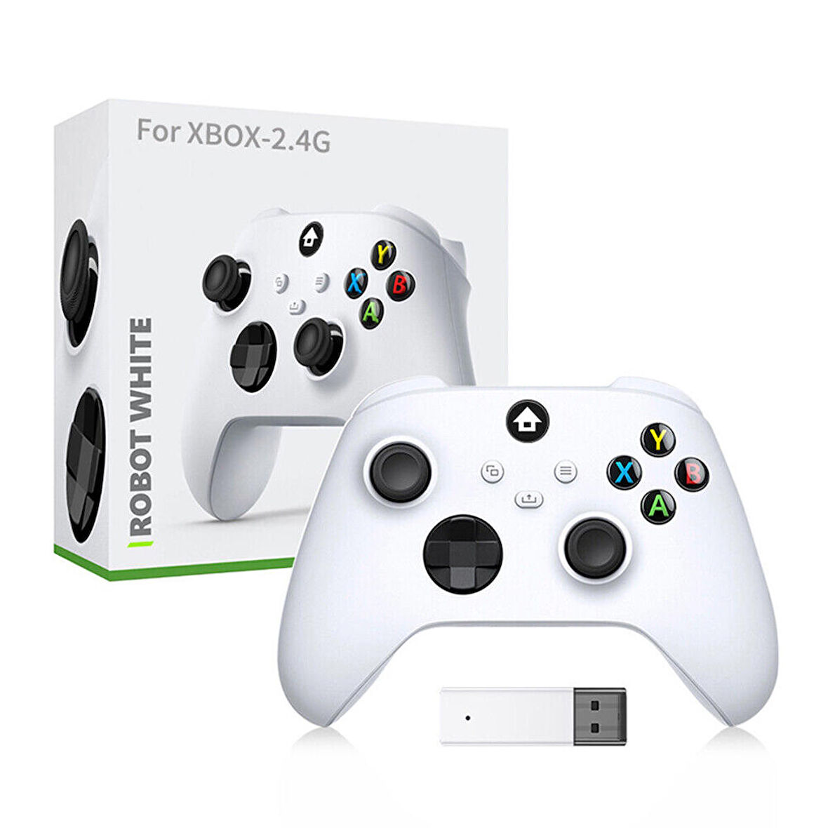 Konsol Plus XBOX 9. Nesil Kablosuz Gamepad BEYAZ 2.4G PC/ANDROİD/IOS