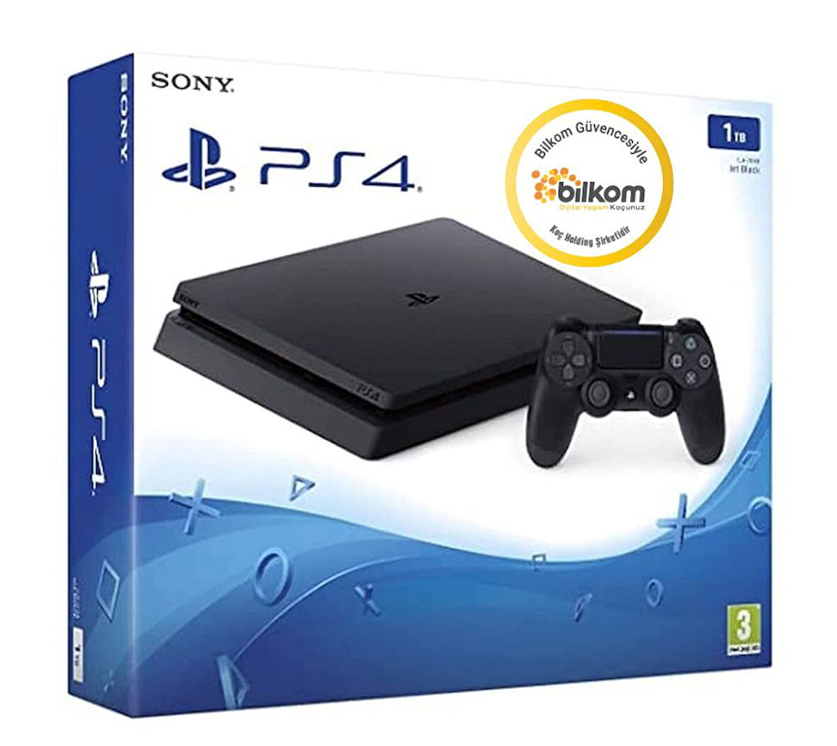 PS4 SLİM 1 TB 2 KOLLU  BİLKOM GARANTİLİ 11.00 VERSİYONLU
