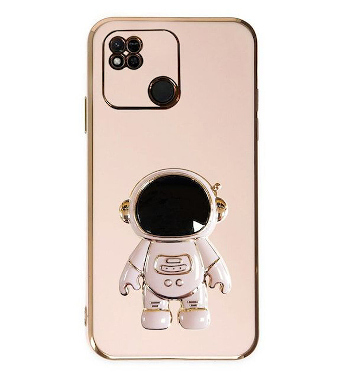 Smcase Xiaomi Redmi 10A Kılıf Standlı Kamera Korumalı Astronot Silikon