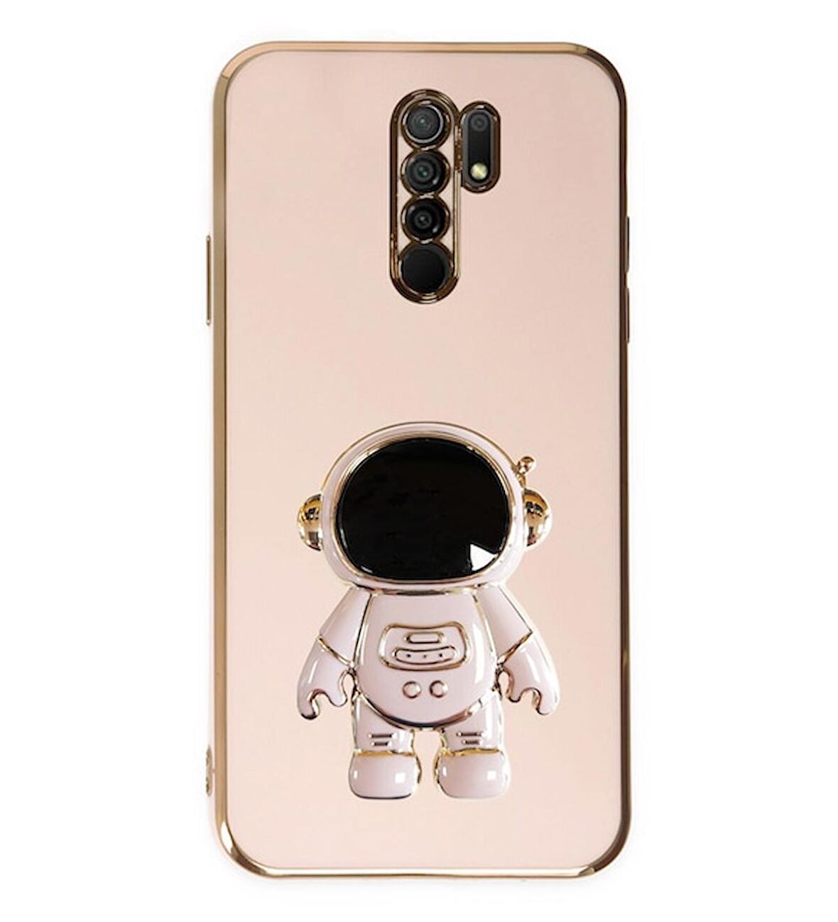Smcase Xiaomi Redmi 9 Kılıf Standlı Kamera Korumalı Astronot Silikon