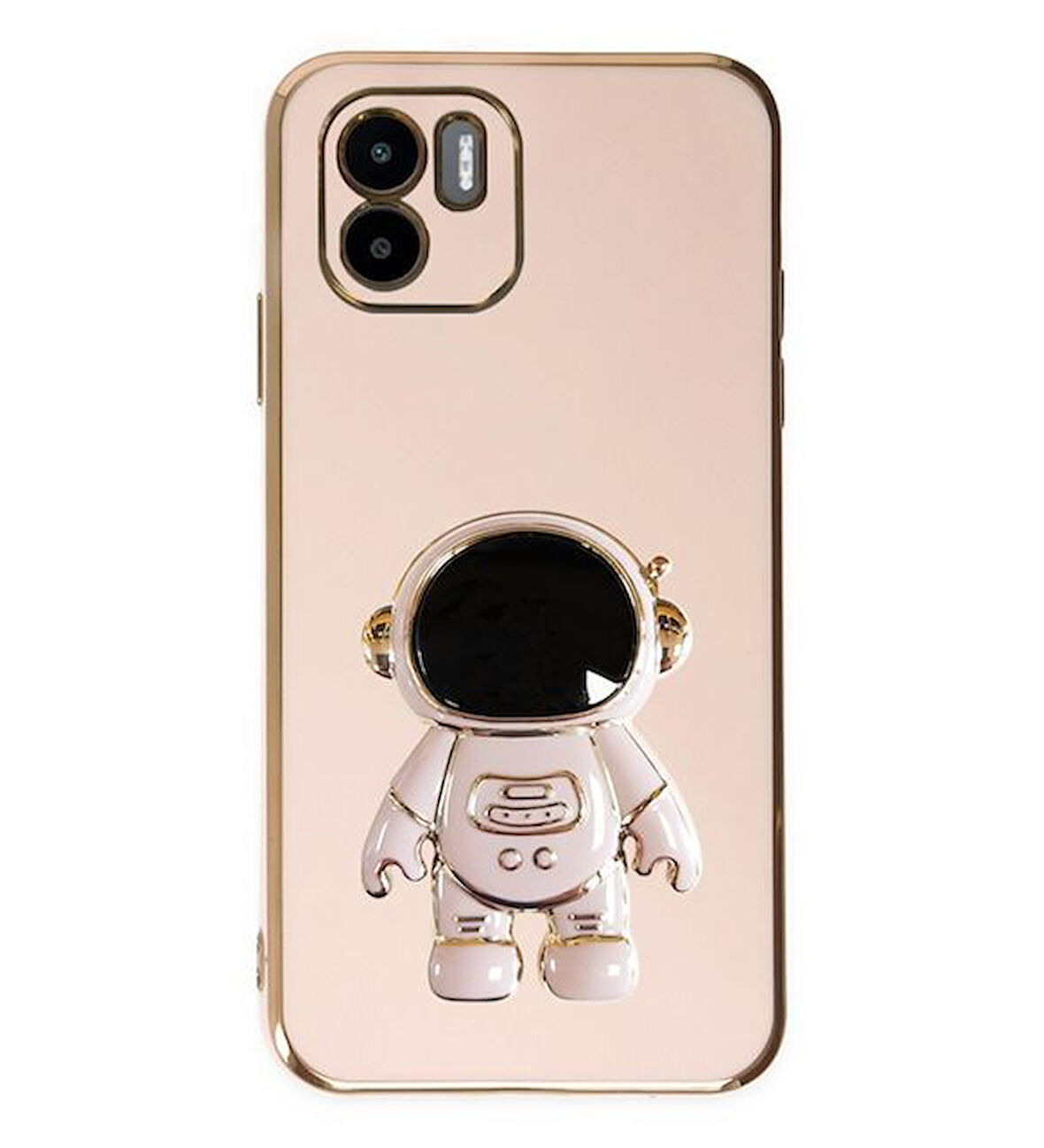 Smcase Xiaomi Redmi A1 Kılıf Standlı Kamera Korumalı Astronot Silikon