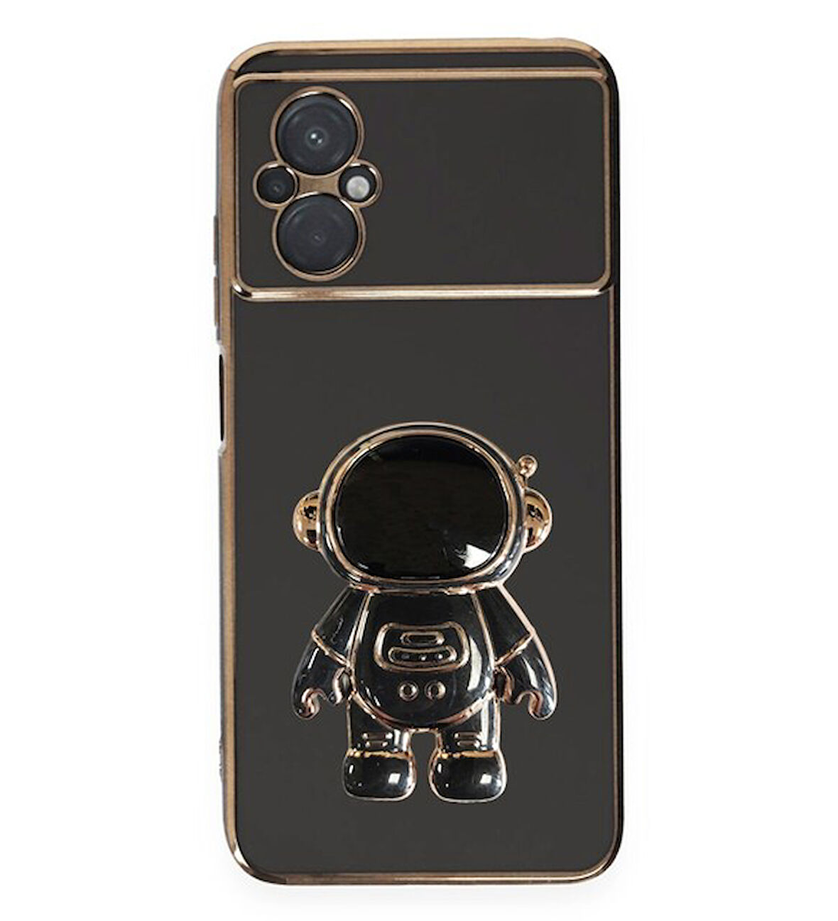 Smcase Xiaomi Poco M5 Kılıf Standlı Kamera Korumalı Astronot Silikon