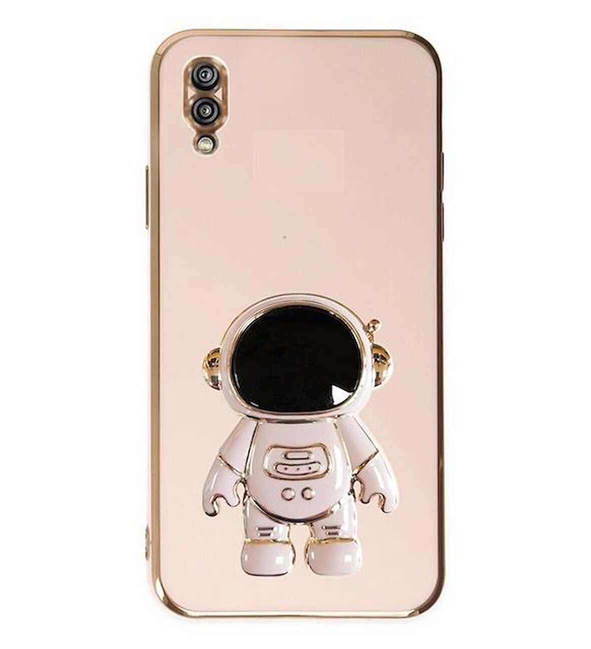 Smcase Samsung Galaxy A10 Kılıf Standlı Kamera Korumalı Astronot Silikon