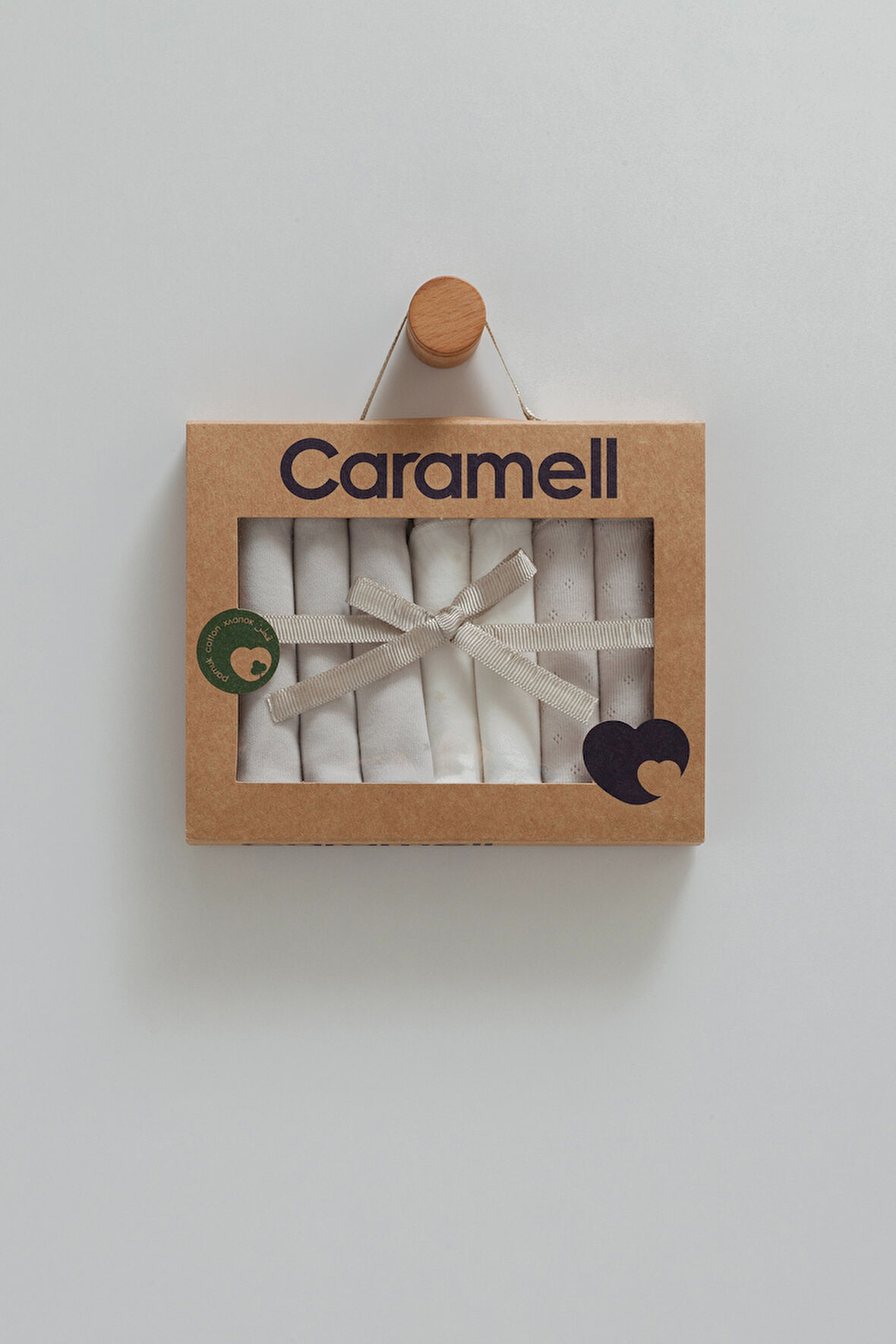 CARAMELL 7 Lİ PENYE MENDİL SET - GRİ