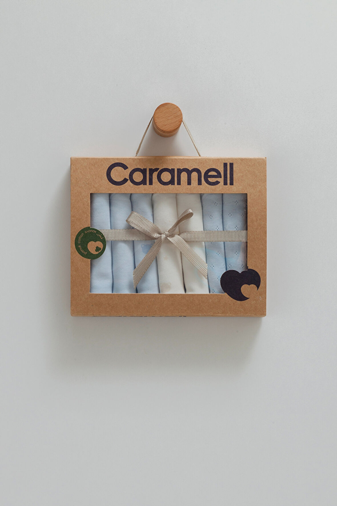CARAMELL 7 Lİ PENYE MENDİL SET - MAVİ
