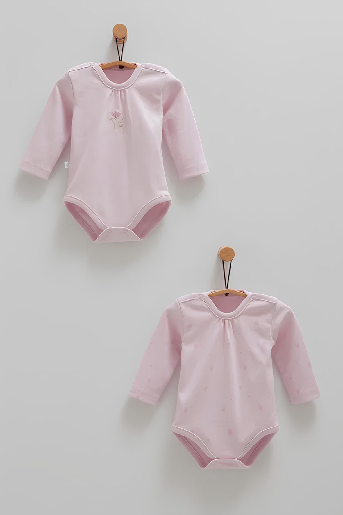 CARAMELL CUTE RABBİT KIZ BEBEK İKİLİ UZUN KOL BODY - LİLA