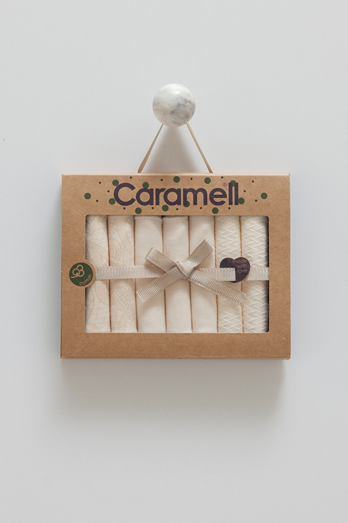 CARAMELL 7 Lİ TİNY LACE MENDİL SET - BEJ