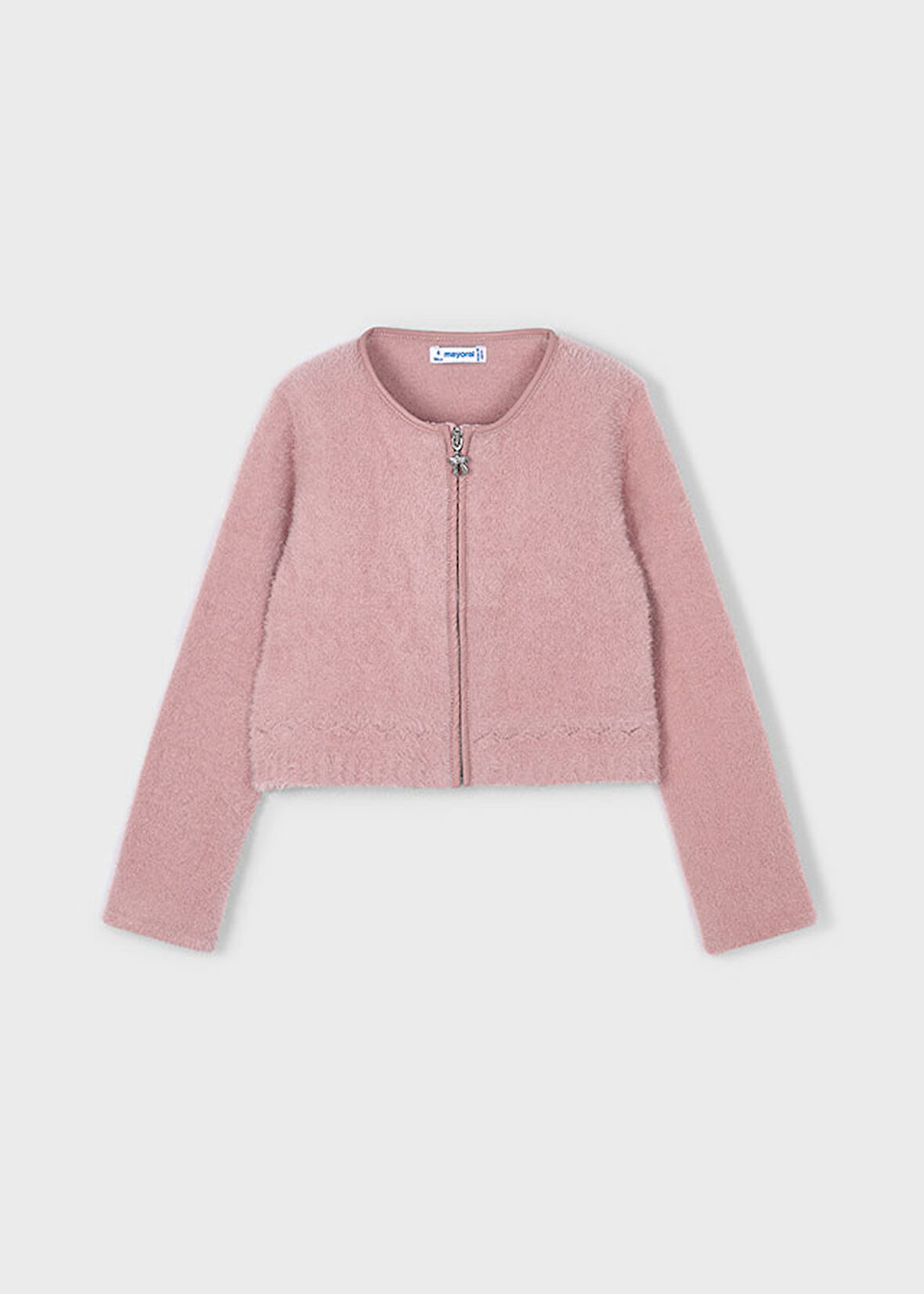 Mayoral Kız Çocuk Pembe Yumuşak Örme Hırka (4-10 Yaş) – Şık ve Rahat Tasarım