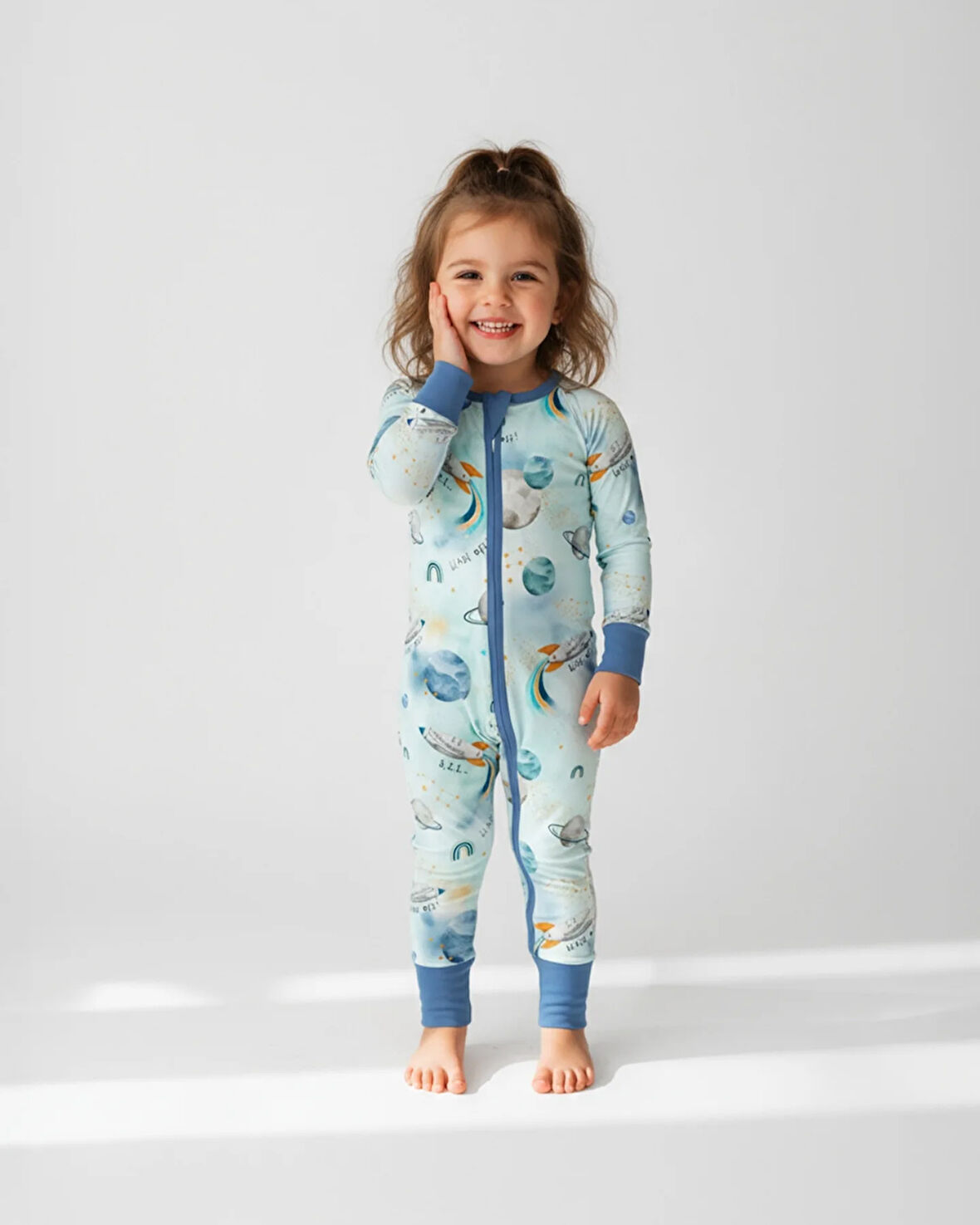 KIDZEE BLAST OFF ZEE-SUIT 1.0 TOG UYKU TULUMU (01-03 YAŞ) - AÇIK MAVİ