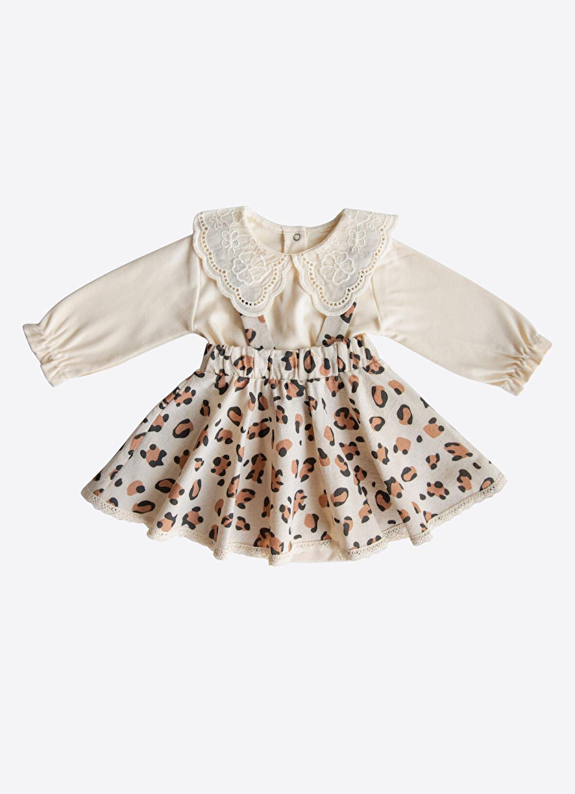 KİTİKATE 3-12 AY ARASI ORGANİK LANA İKİLİ TAKIM - BEJ