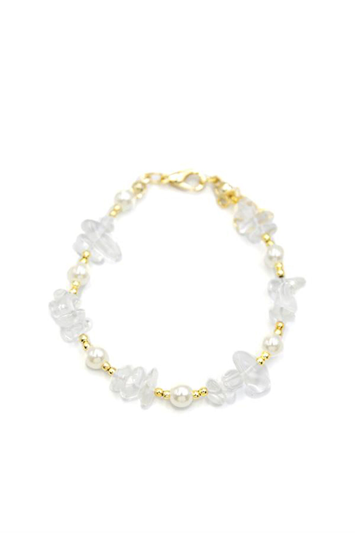 Boncuk Bileklik - Beyaz