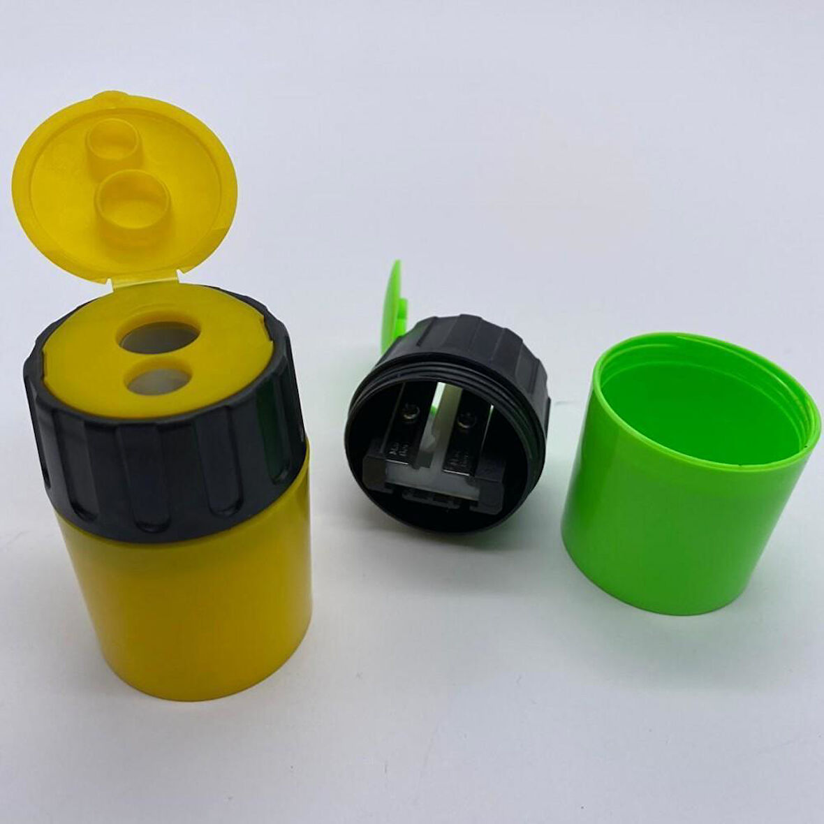 Eisen Kalemtraş Çift Hazneli Silindir Opak Renk 432-10-PKT