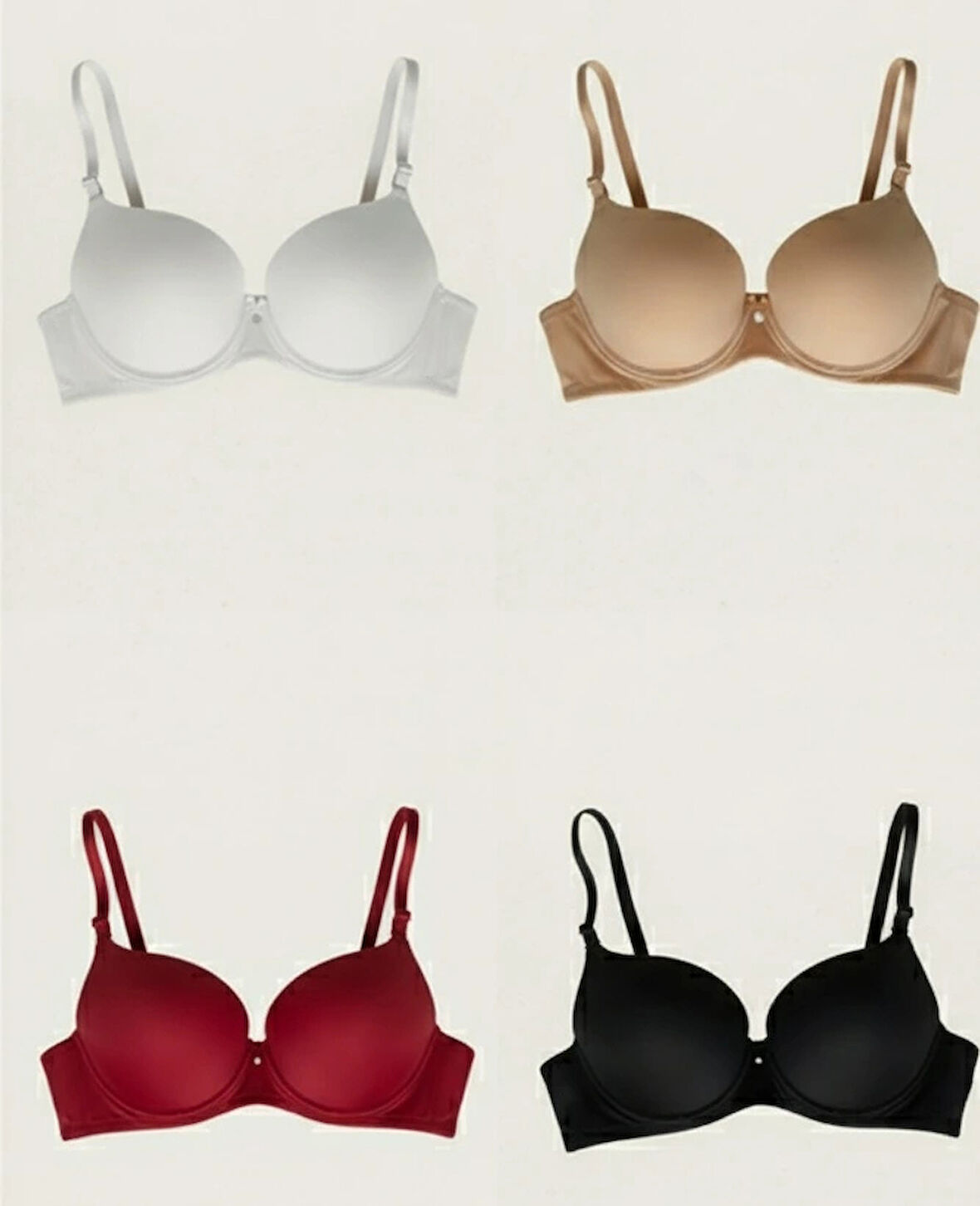 Bicomi Mikro Kumaş İçi Boş Balenli Günlük Tek Desteksiz Sütyen