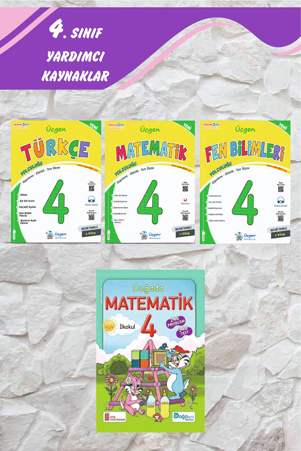 Üçgen 4.Sınıf Beceri Temelli Türkçe-Matematik-Fen Bilimleri Yolculuğu-2024