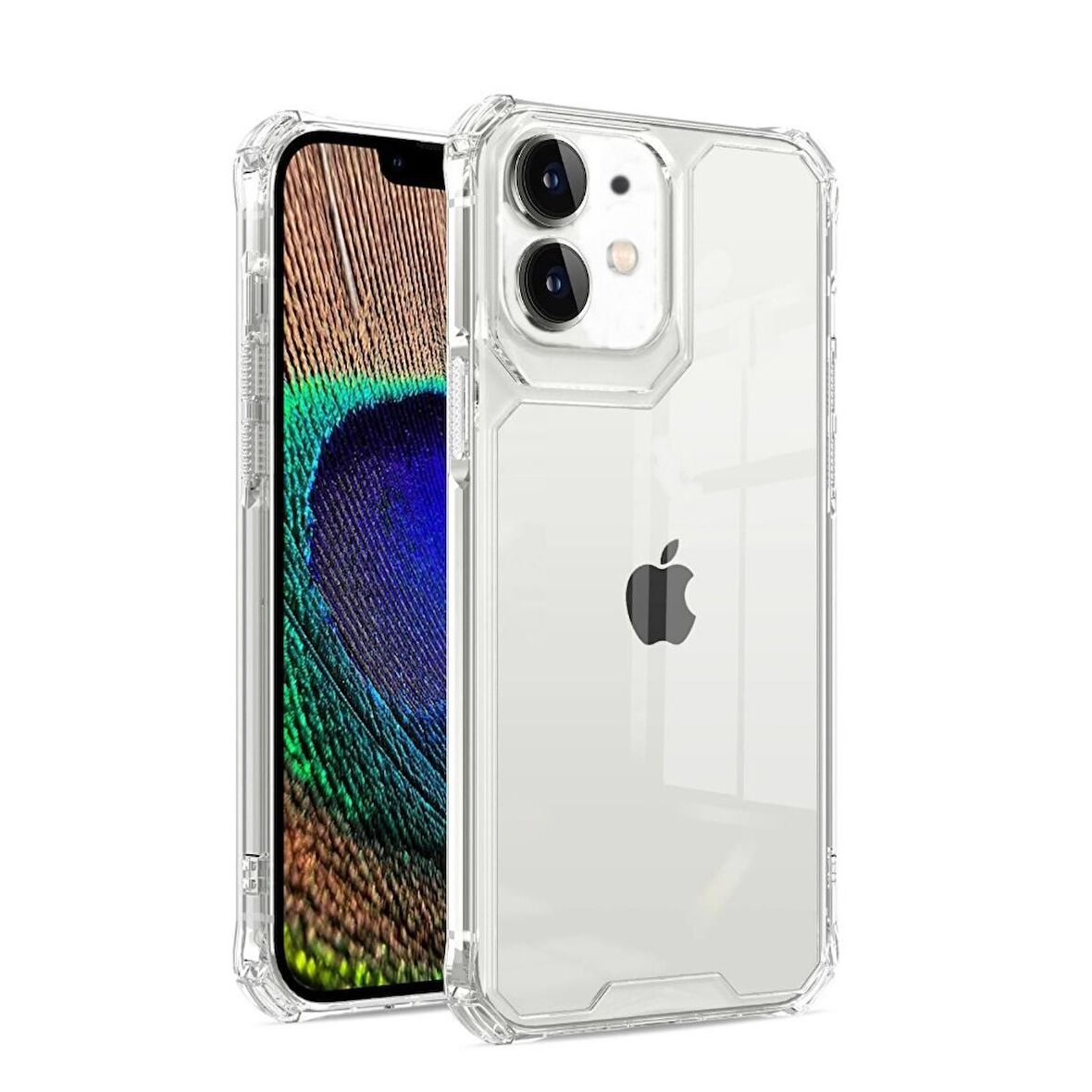 Smcase Apple iPhone 11 Kılıf Darbeye Dayanıklı Kristal Alp Sert Pc Kapak