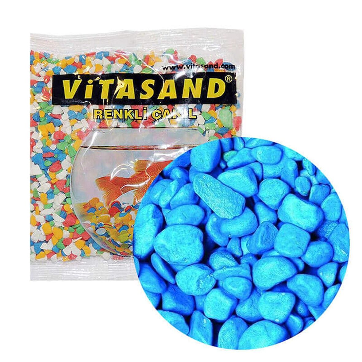 Vitasand Çakıl Mavi 350 gr 10 mm