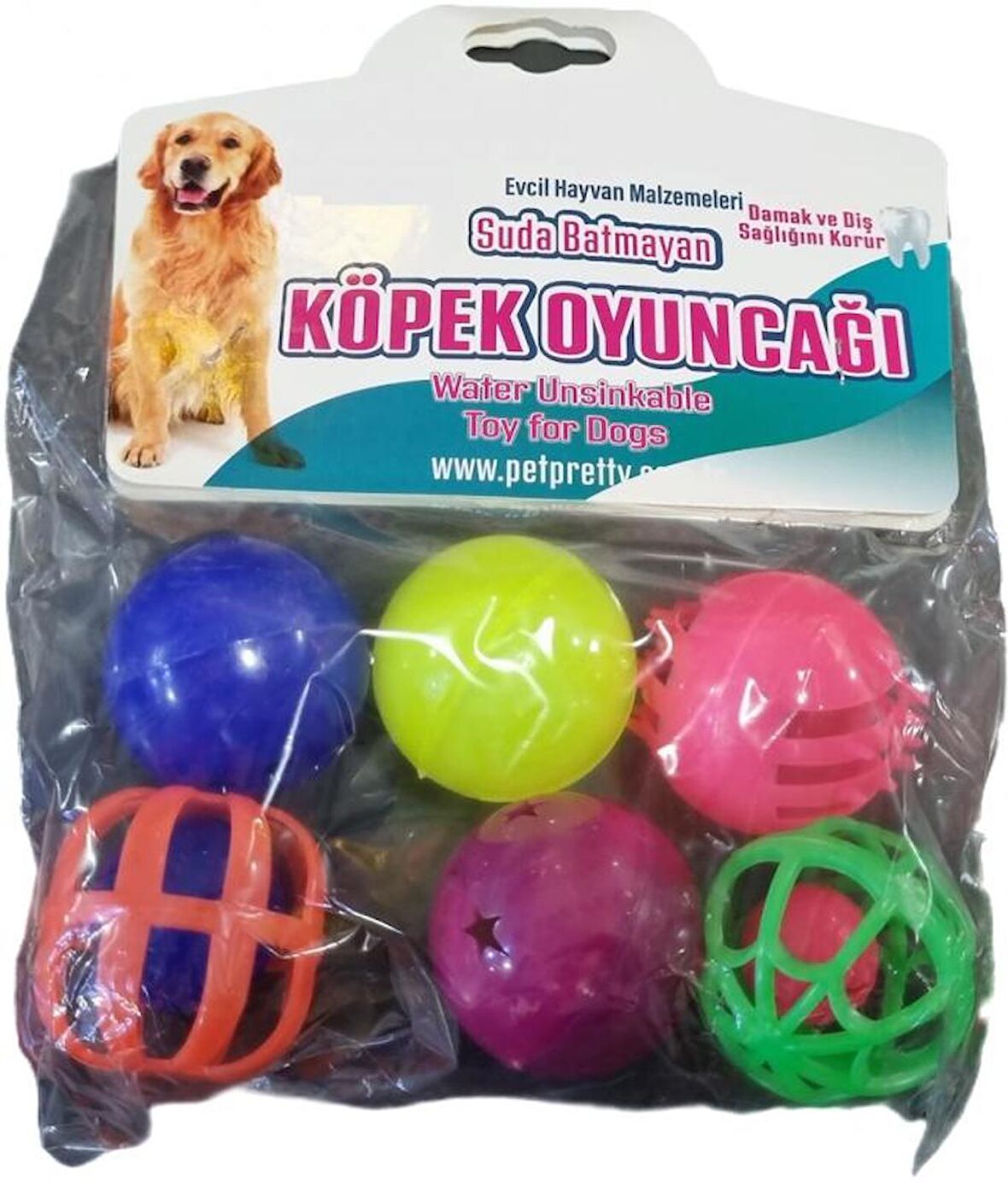 PETPRETY KÖPEK OYUN TOPU 6 LI