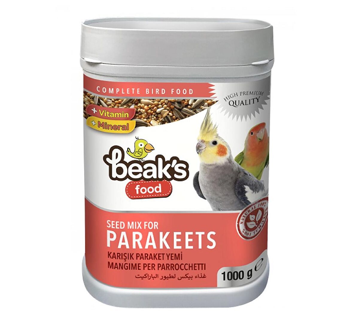 Beaks Karışık Paraket Yemi 1000 gr