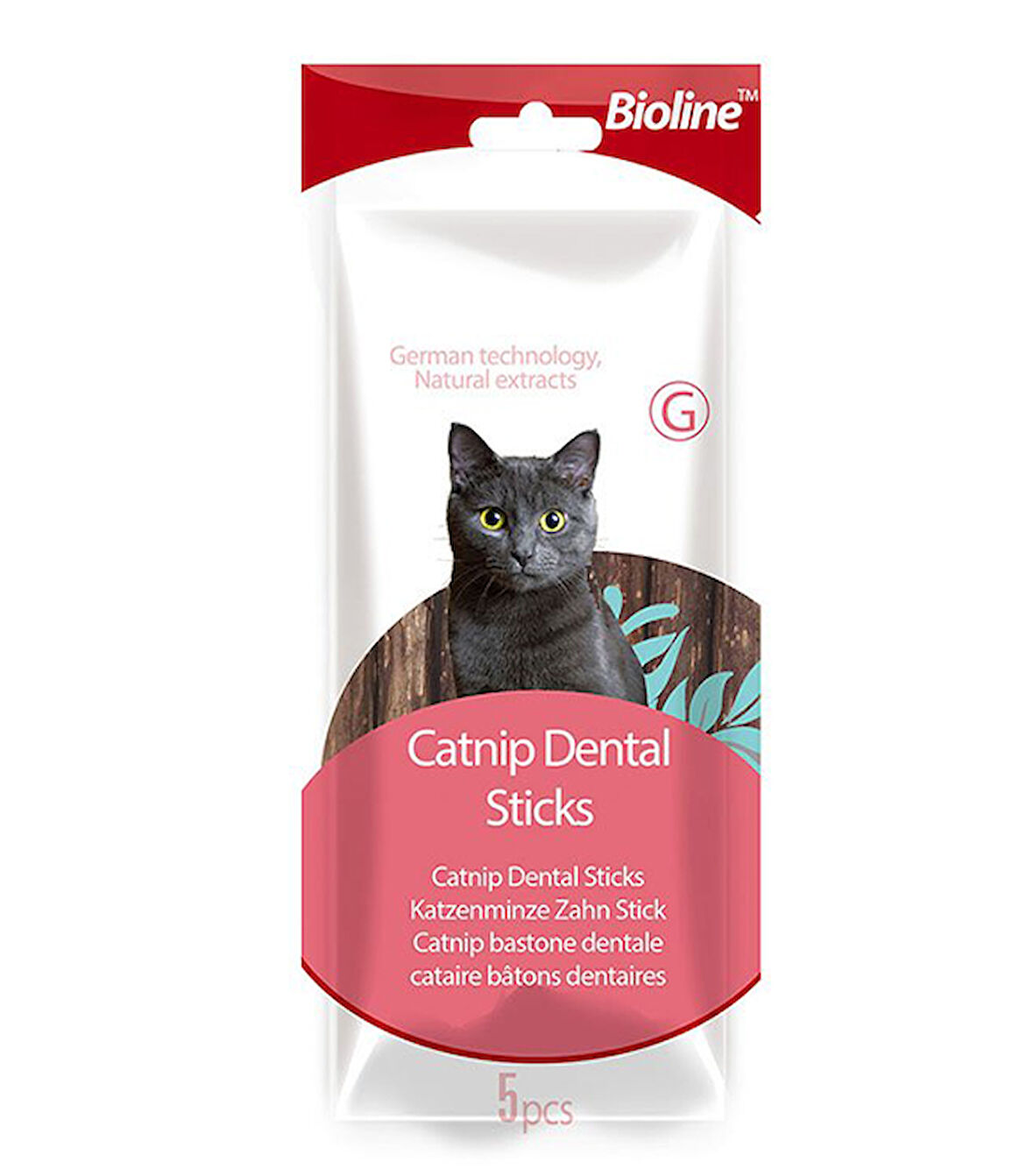 Bioline Tartar Önleyici Dental Kedi Ağız Bakım Çubuğu - 5’ li