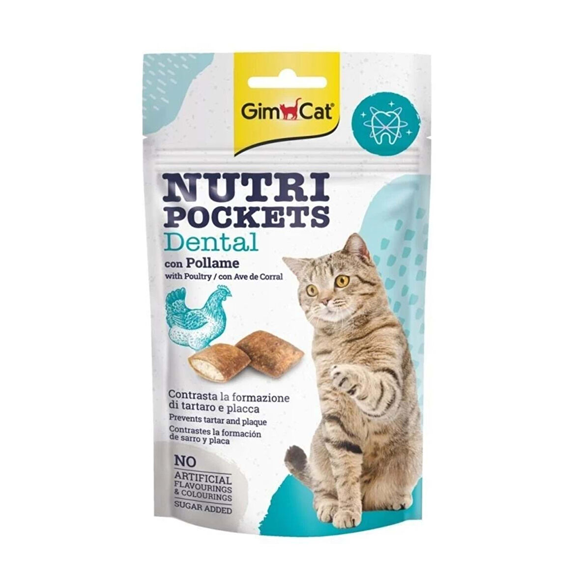 GimCat Nutripockets Dental Diş Sağlığı için Kedi Ödül Maması 60gr