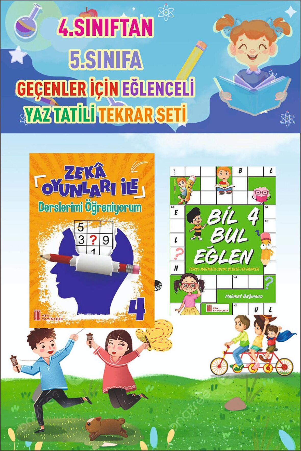 4.Sınıftan 5.Sınıfa Geçenler İçin Eğlenceli Yaz Tekrar Seti
