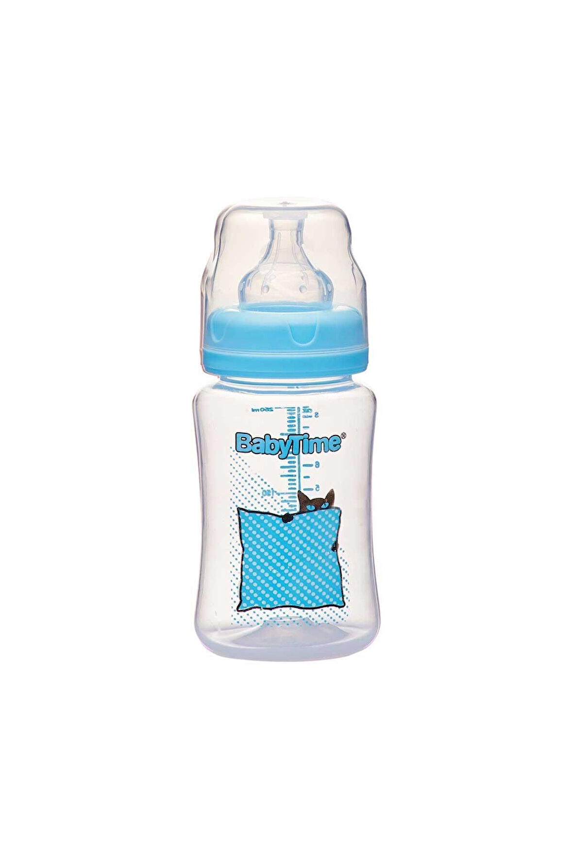 Baby Time Bt075 Silikon Uçlu Geniş Ağız Biberon 250 Ml