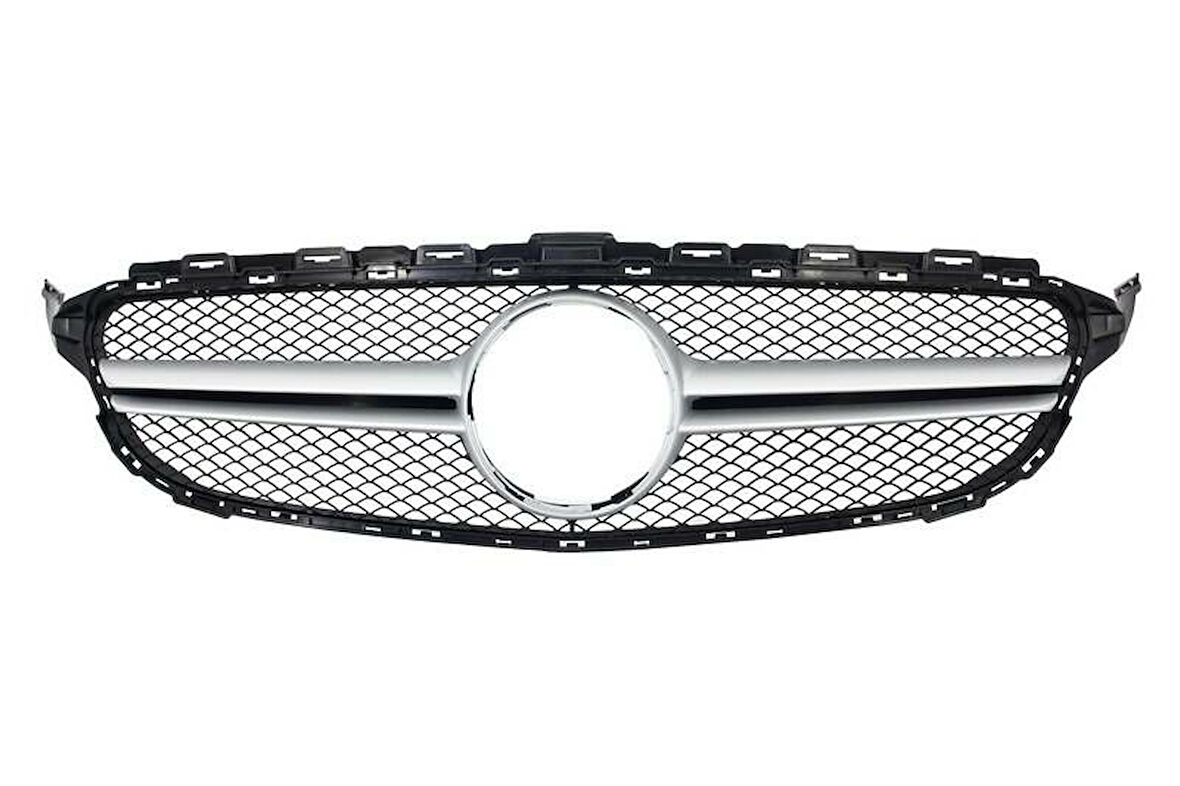 Mercedes C-Class W205 İçin Uyumlu 2014-2018 C63 Dizayn Gri Panjur