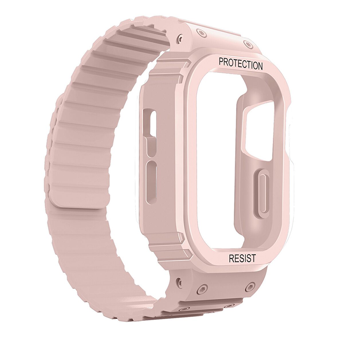 Apple Uyumlu Watch Ultra 49mm KD-142 Airbag Tasarımlı Kasa Koruyuculu Silikon Kordon