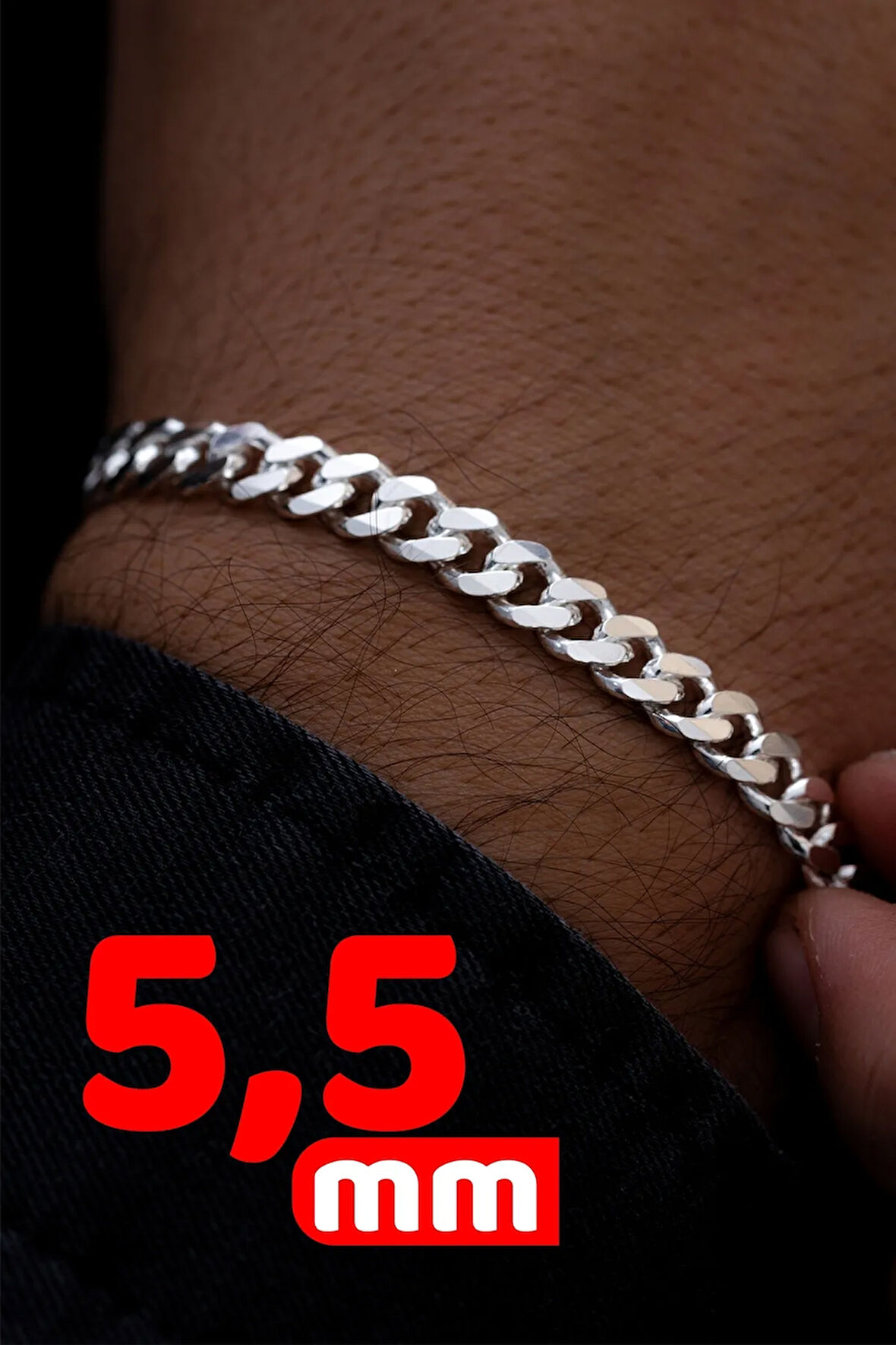 Erkek Gümüş Bileklik - 925 Ayar Gurmet Model Gümüş Bileklik