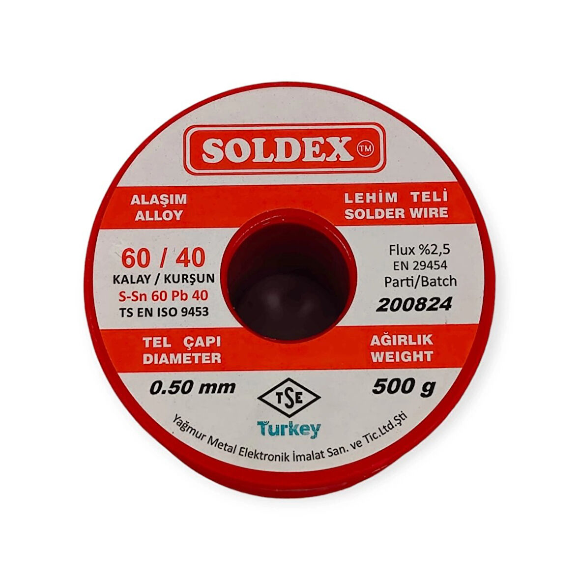 SOLDEX 0.5 MM 500 GR. LEHİM TELİ SN60 PB40