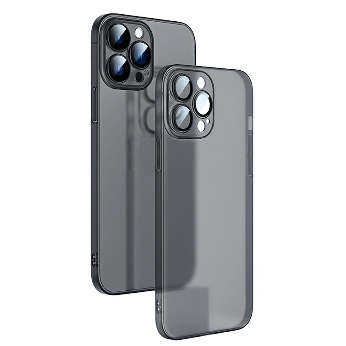 Smcase Apple iPhone 14 Pro Max Kılıf Mat PP Alp Kamera Korumalı Silikon