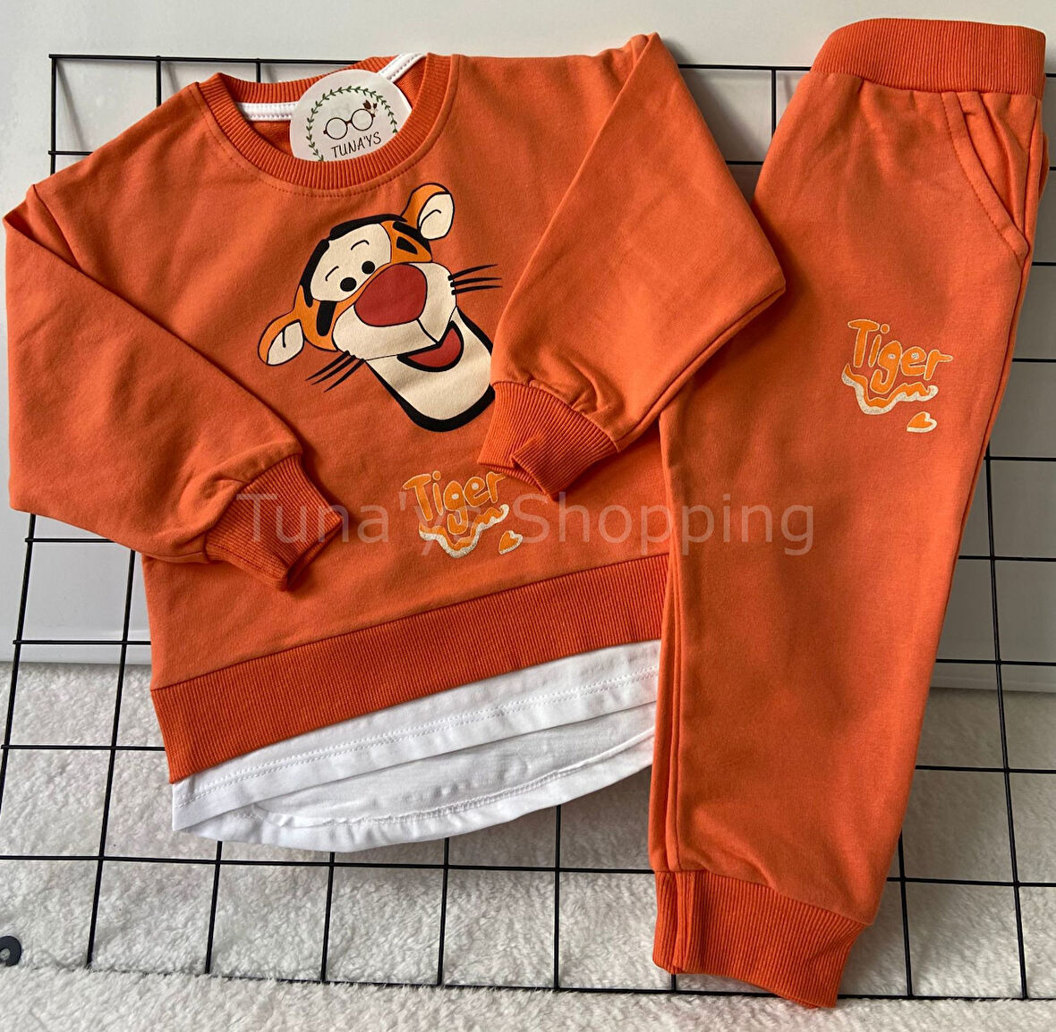 Tiger Baskılı Alt Üst Erkek Eşofman Takımı (Hu3HlmuUCEZTT)