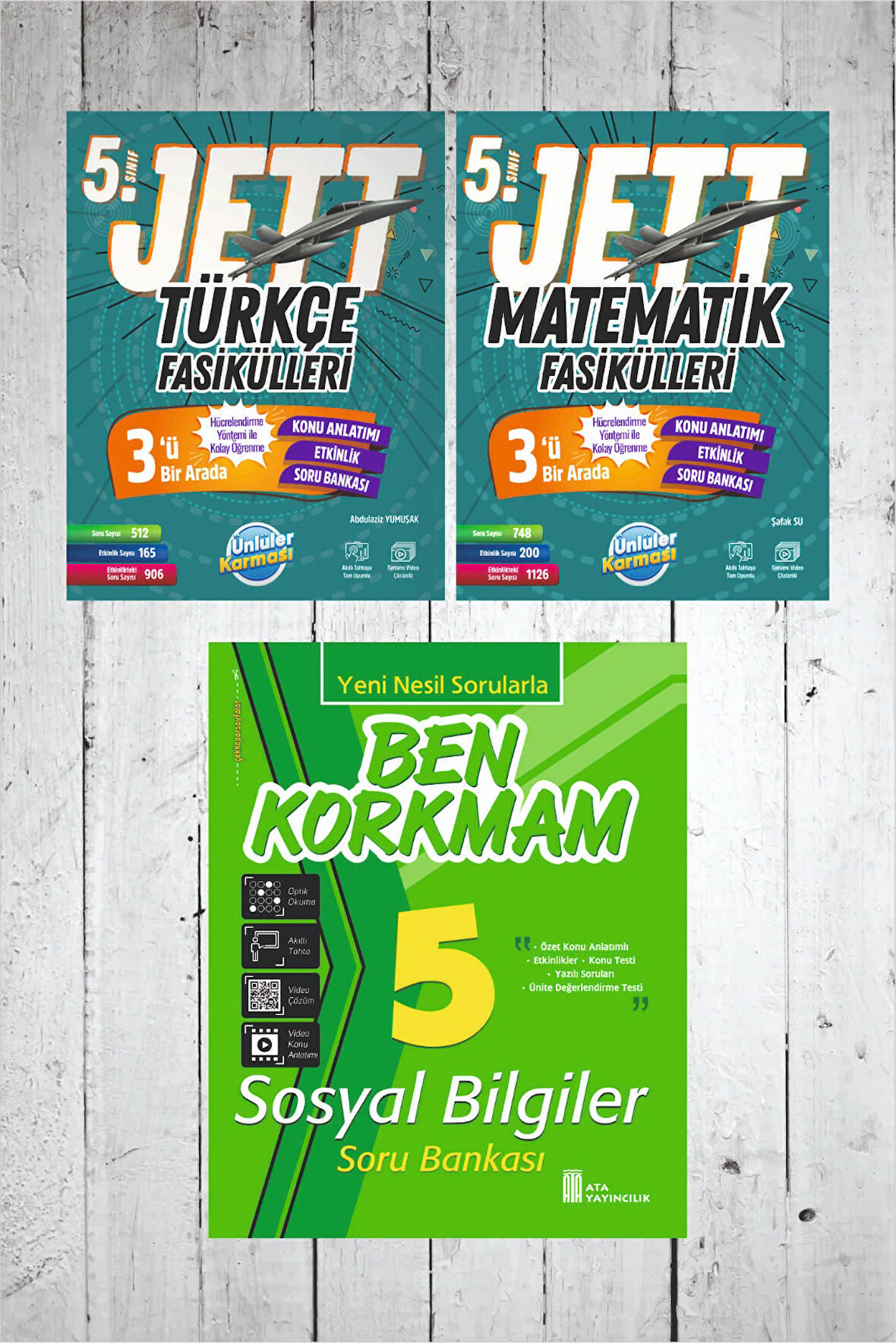 5.Sınıf Ünlüler Jett Türkçe-Matematik Fasikülü