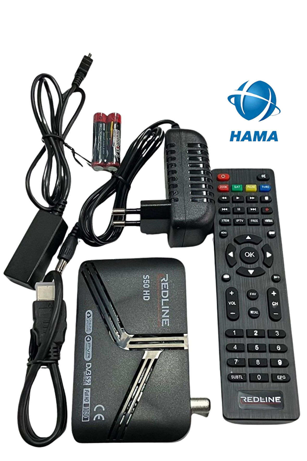 SNRELK HAMA redline FULL HD UYDU ALICISI ÇİFT USB MİNİ UYDU ALICISI