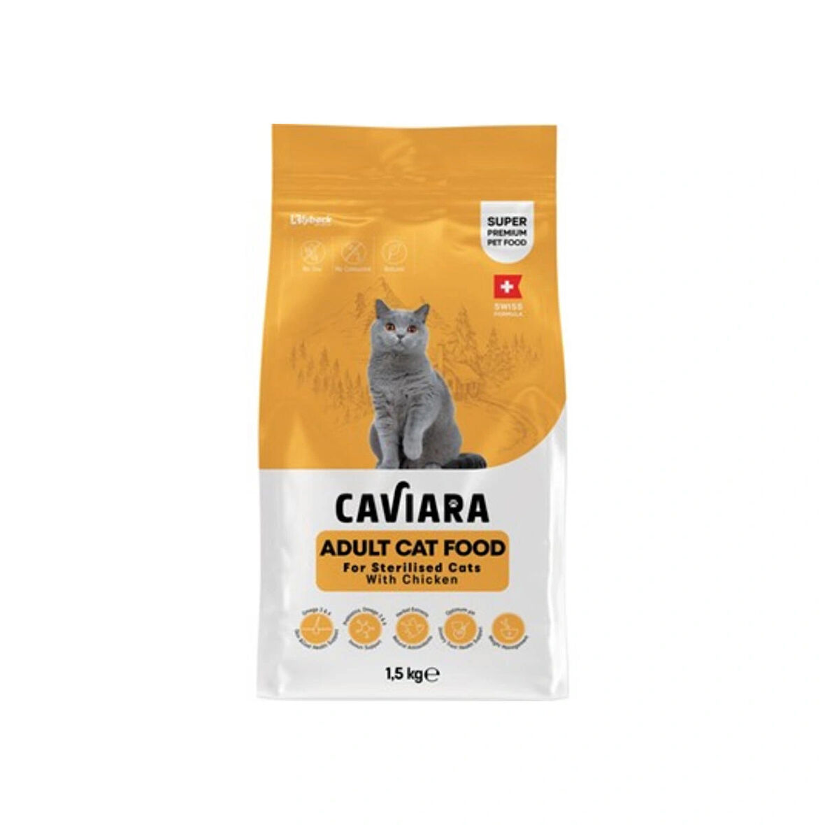 Caviara Tavuklu Yetişkin Kısır Kedi Maması 1,5 kg