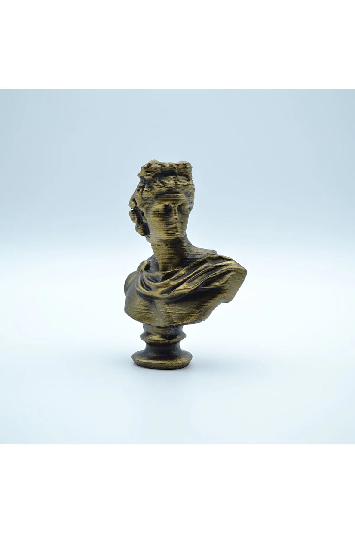 Apollo Heykel Büst Dekoratif Biblo