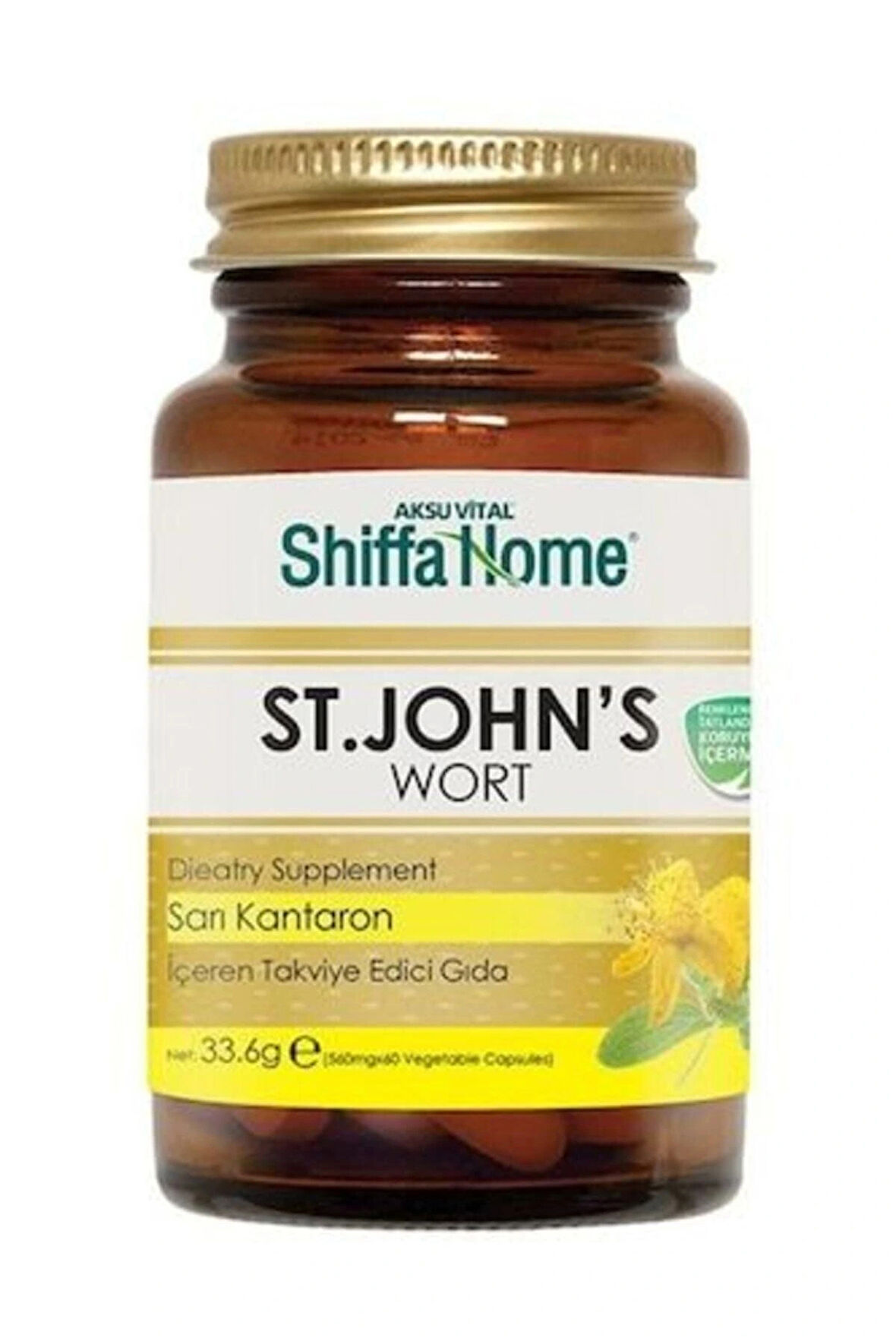 Aksu Vital Sarı Kantaron St. John'S Wort 60 Kapsül X 560 Mg Shiffa Home